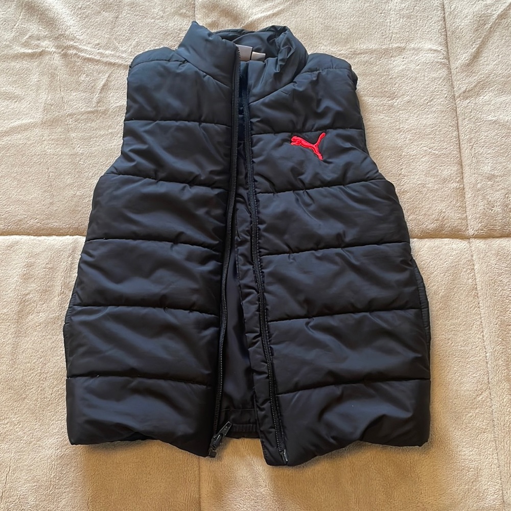 Puma Puffer Boys Vest Black